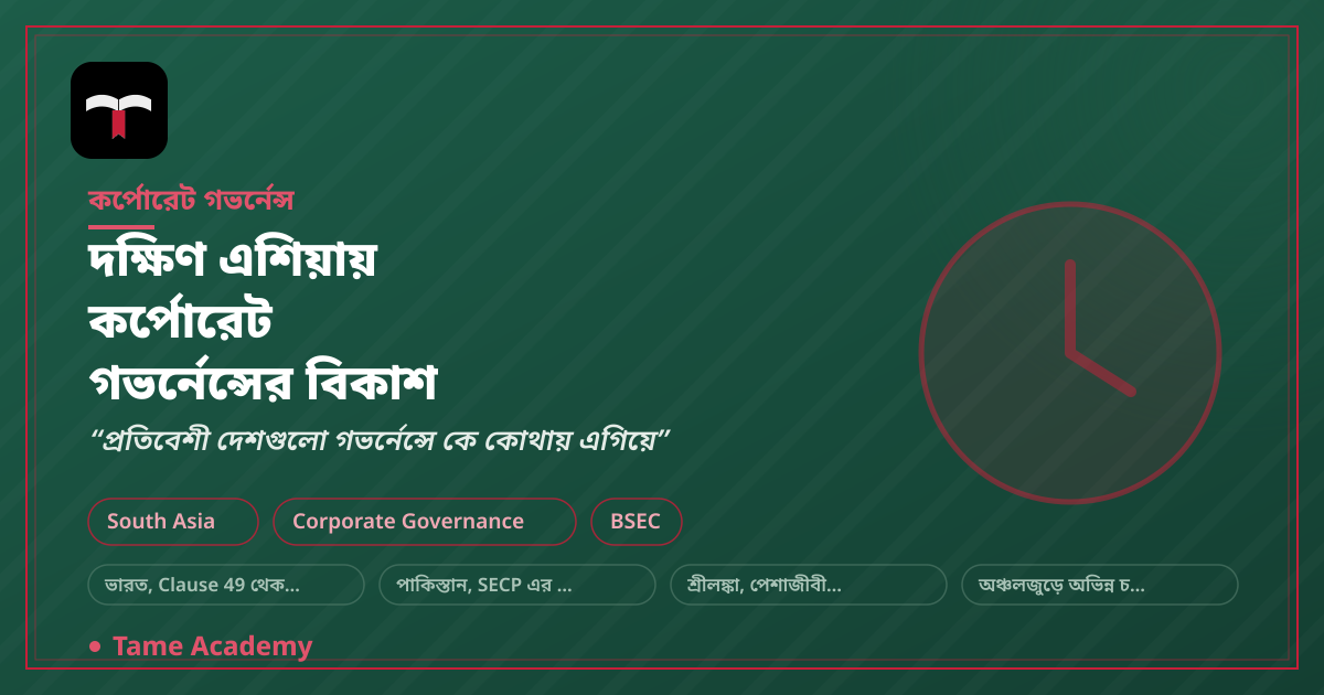 দক্ষিণ এশিয়ায় কর্পোরেট গভর্নেন্সের বিকাশ